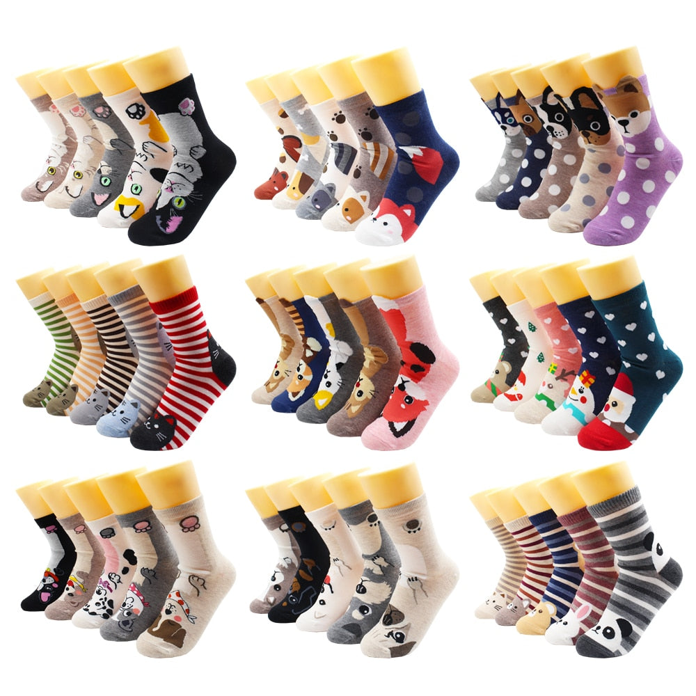 ensemble-lot-de-chaussettes-en-coton-animaux