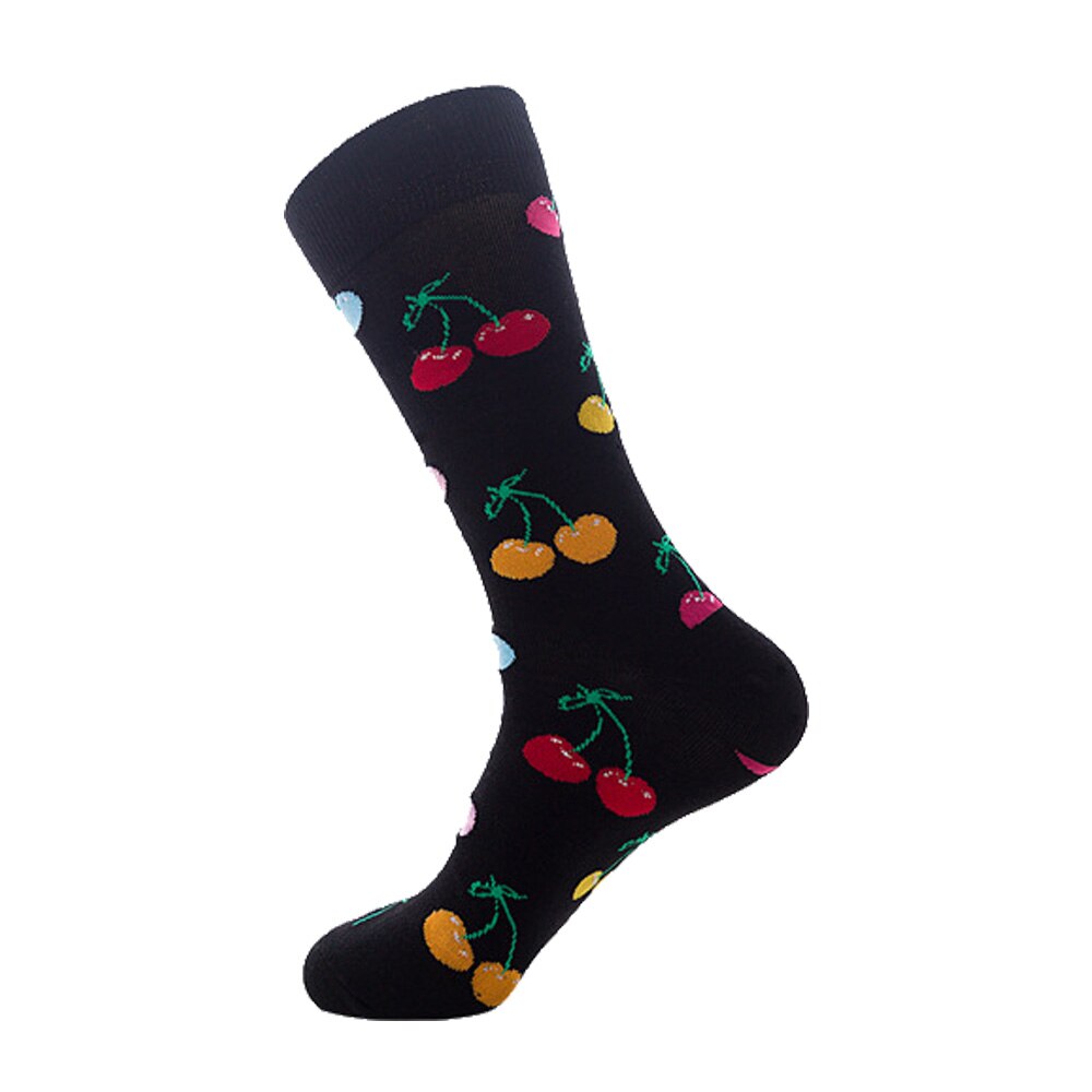 chaussette-fruit-motif-cerise