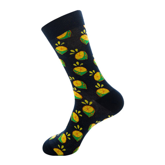 Chaussette fruit motif citron