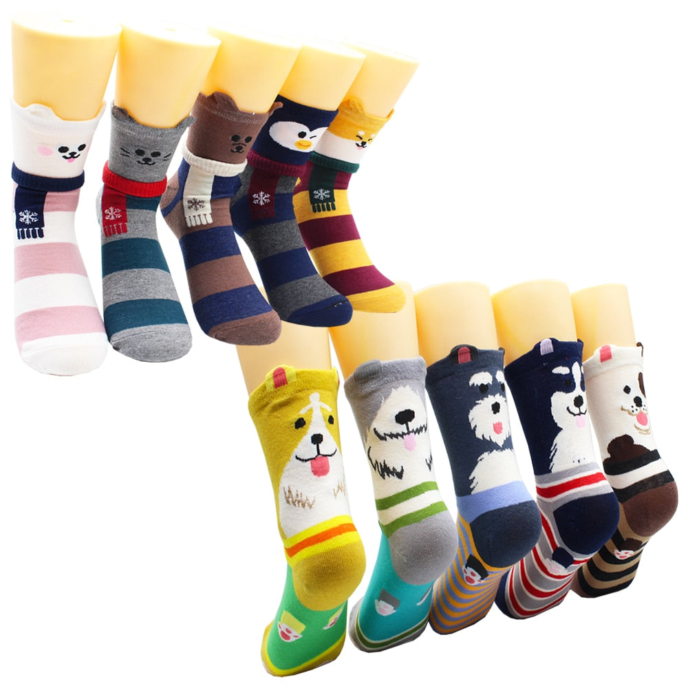 lot-de-chaussettes-en-coton-animaux-lot-24