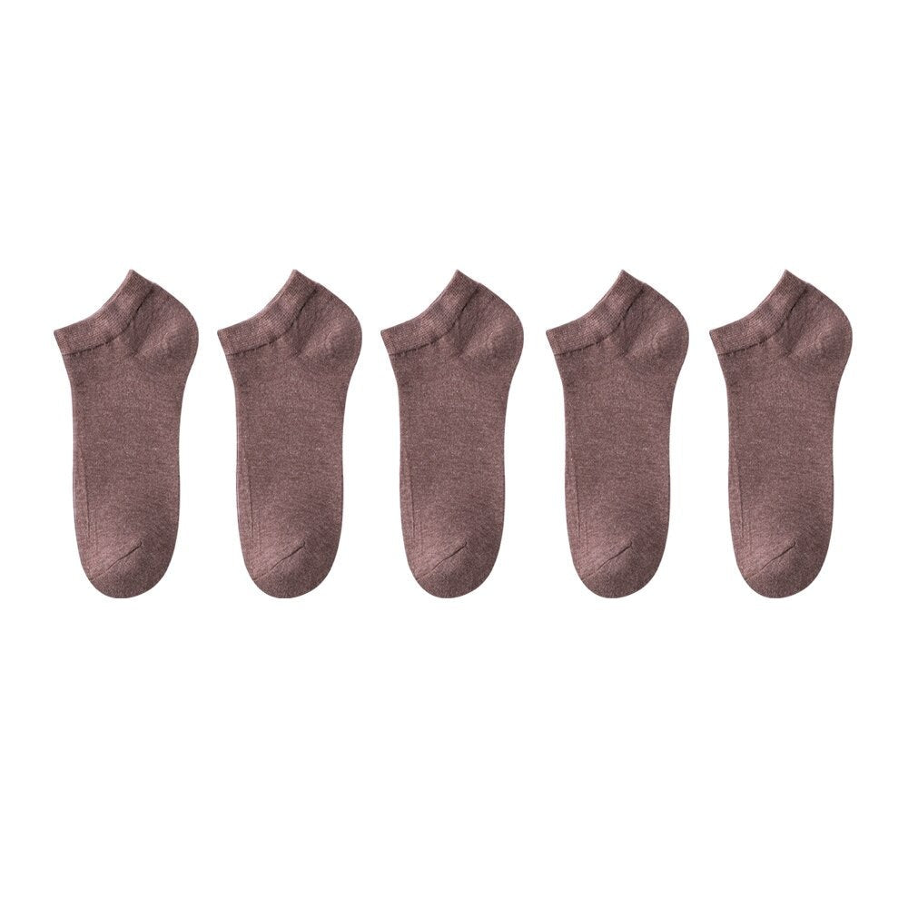 lot-5-chaussettes-bambou-femme-marron